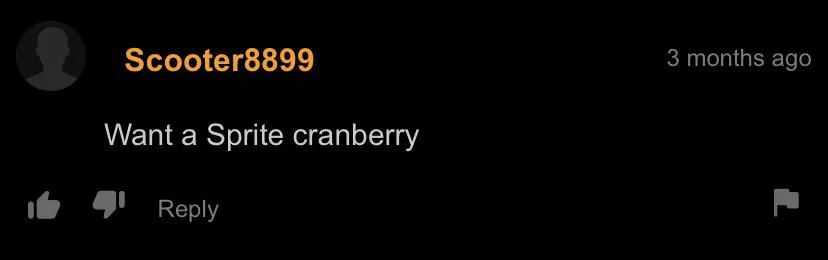 Want a sprite cranberry?