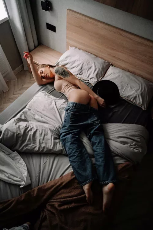 Want to know what's under the jeans? It's hot there…