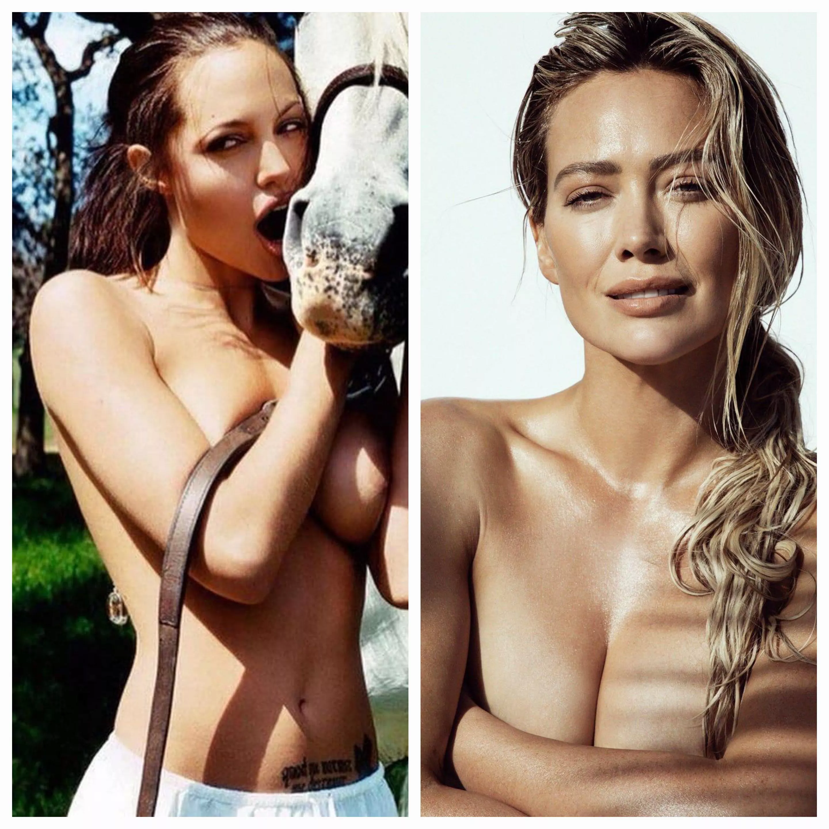Way too horny for Angelina Jolie and Hilary Duff and really need some help