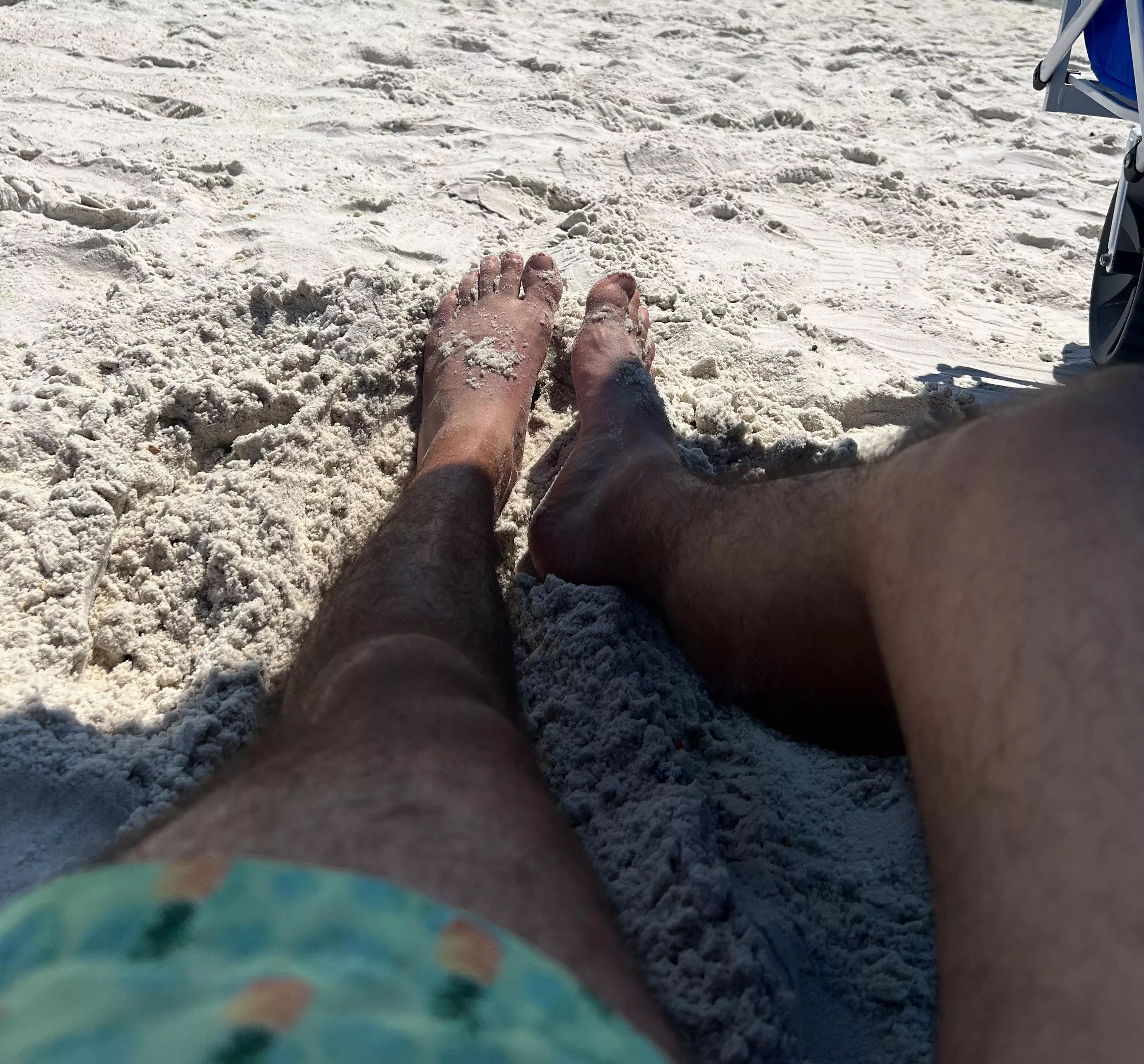 We are on a private beach, what are you doing?