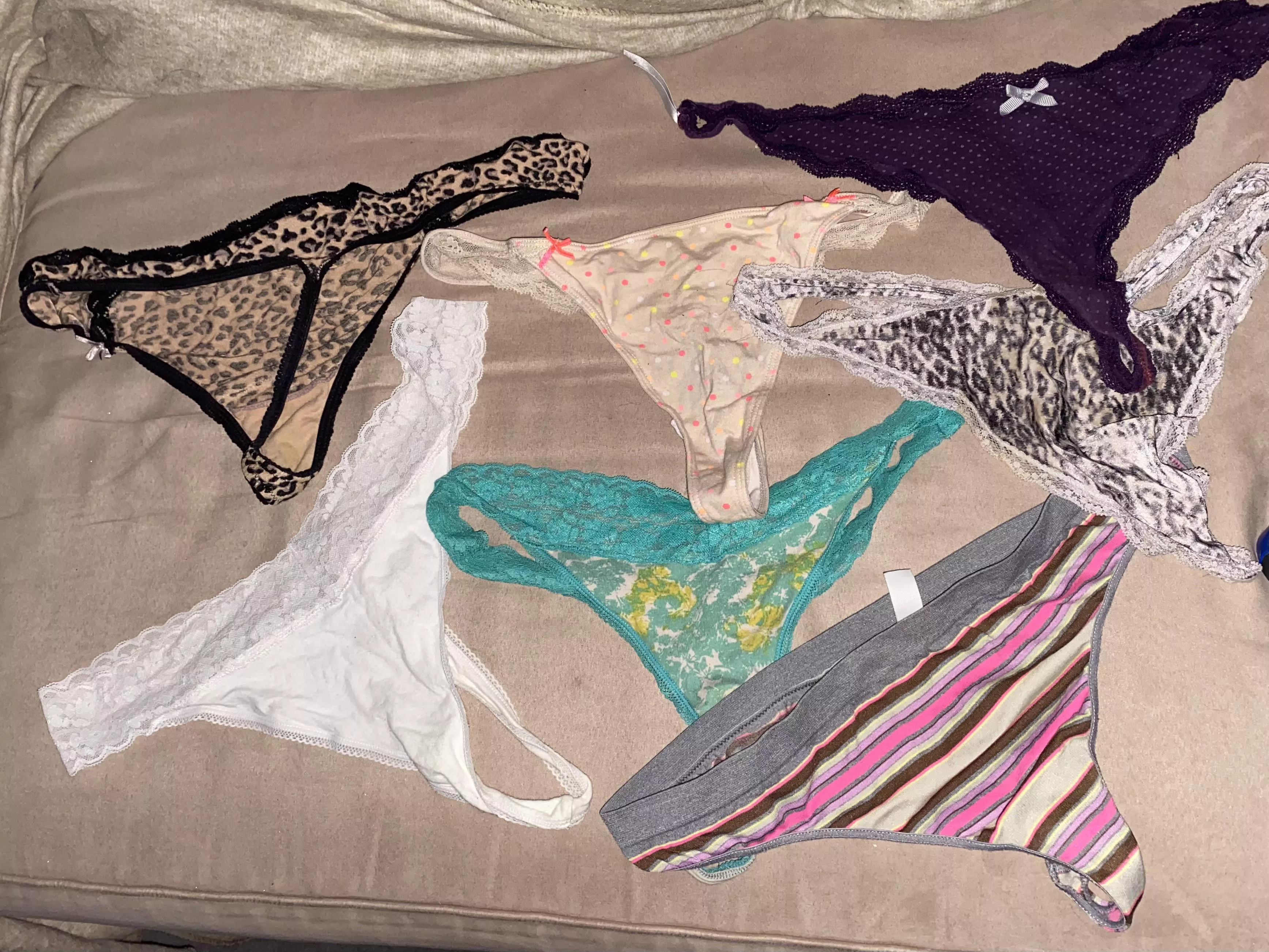 Went a little overboard on this raid but couldn’t help myself when I realized my friends mom only wears thongs. Which pair should I use first? Went a little overboard on this raid but couldn’t help myself when I realized my friends mom only wears thongs. Which pair should I use first?