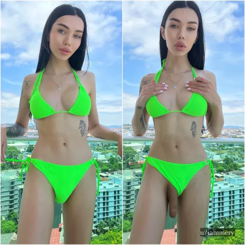 What would you do if a dick fell out of my bikini?