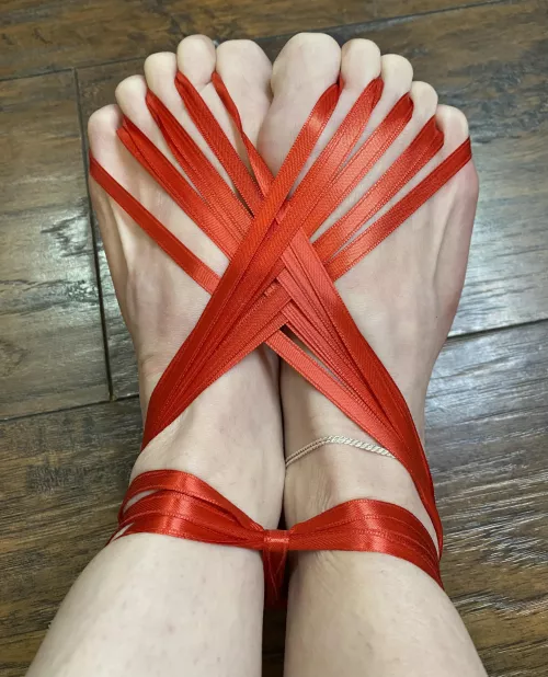What would you do to my feet if you saw them all tied up like this?