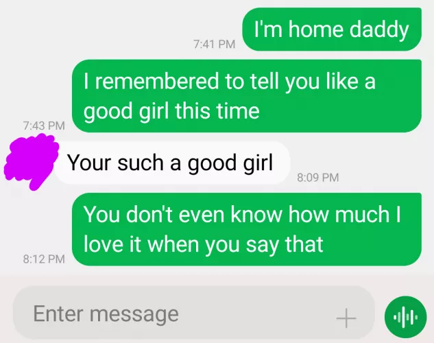 When daddy calls you a good girl 😍