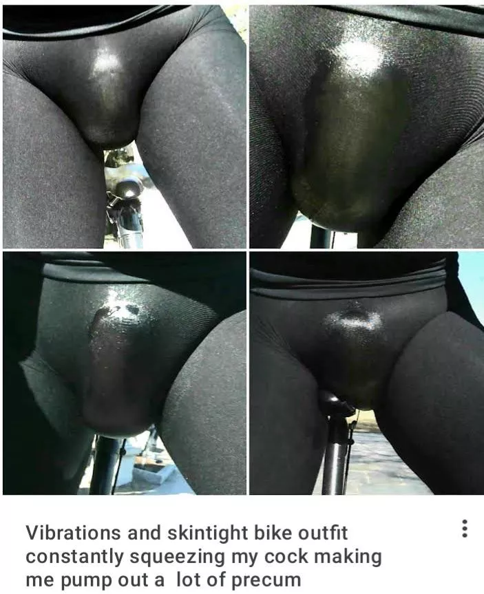 When my precum is flowing really heavy I stop and sit on the bike let my cock pump it out people will actually slow down and take a closer look as they walk very close by me When my precum is flowing really heavy I stop and sit on the bike let my cock pump it out people will actually slow down and take a closer look as they walk very close by me