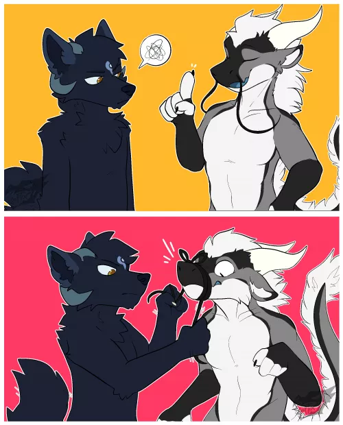 when ur noodle derg won't shut up (art by me!)