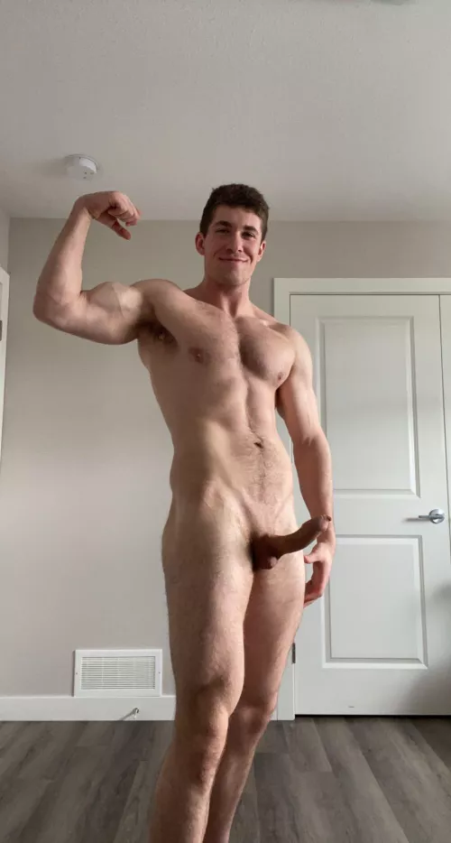 Which do you think is harder… my cock or my bicep