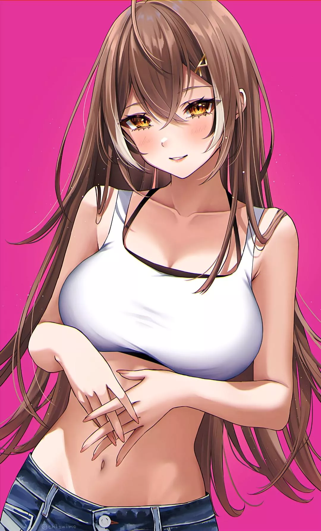 White Bra Nanashi Mumei Onee san (chizuimo) [Hololive]