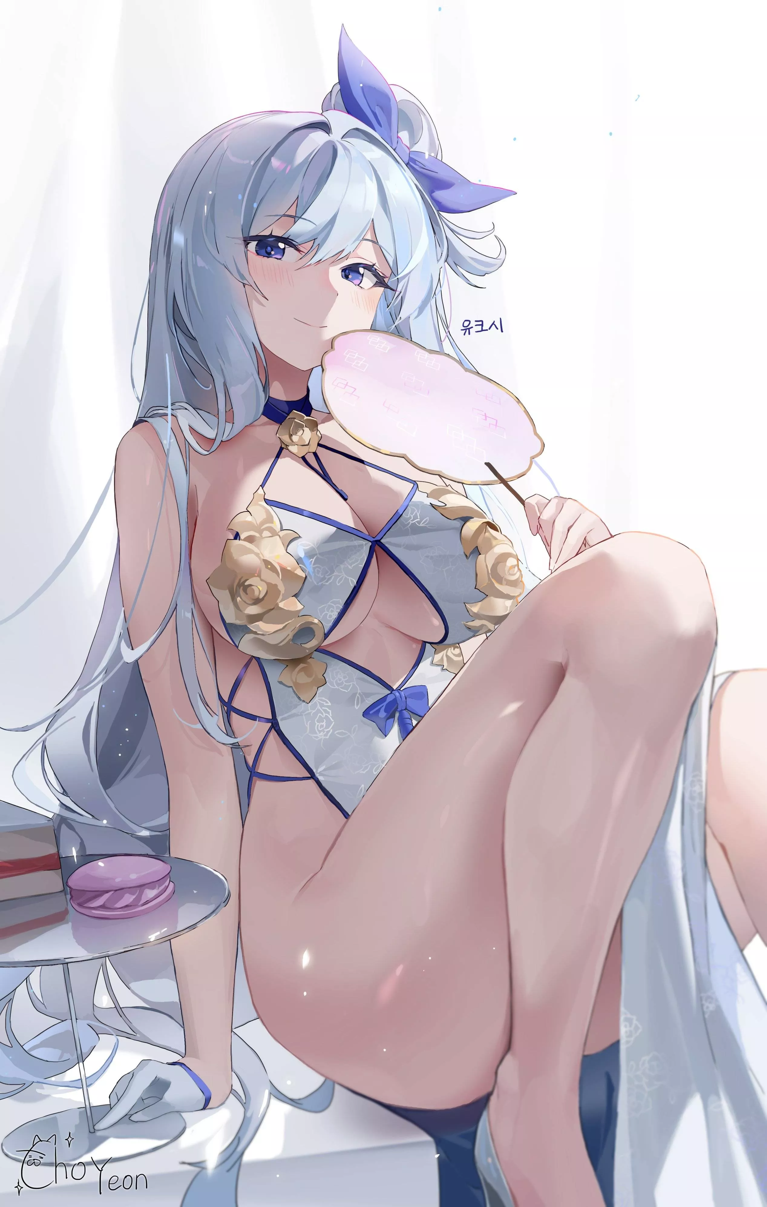 White/Blue Dress