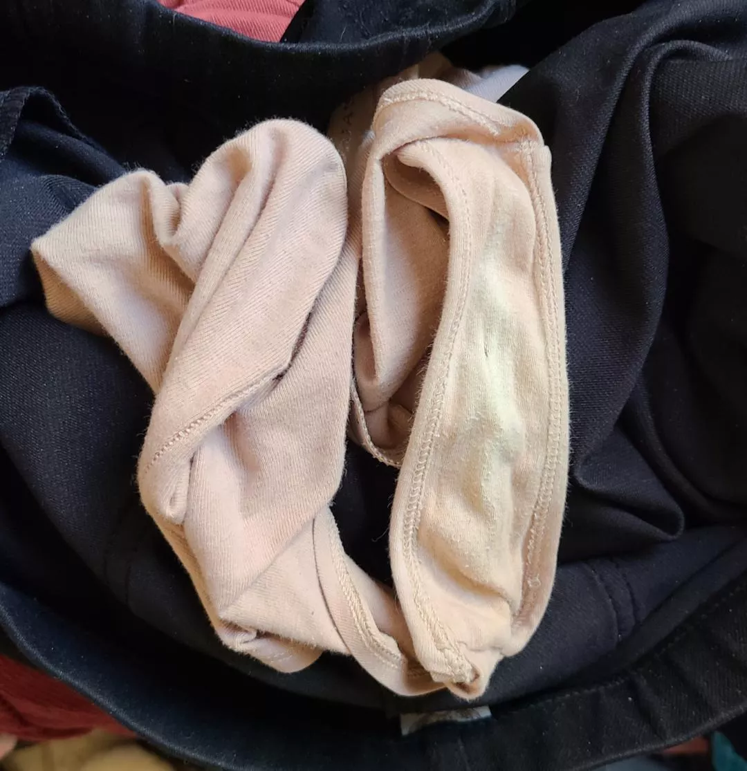 Wife left a pair on top of the laundry pile. Still warm and a bit moist 😜