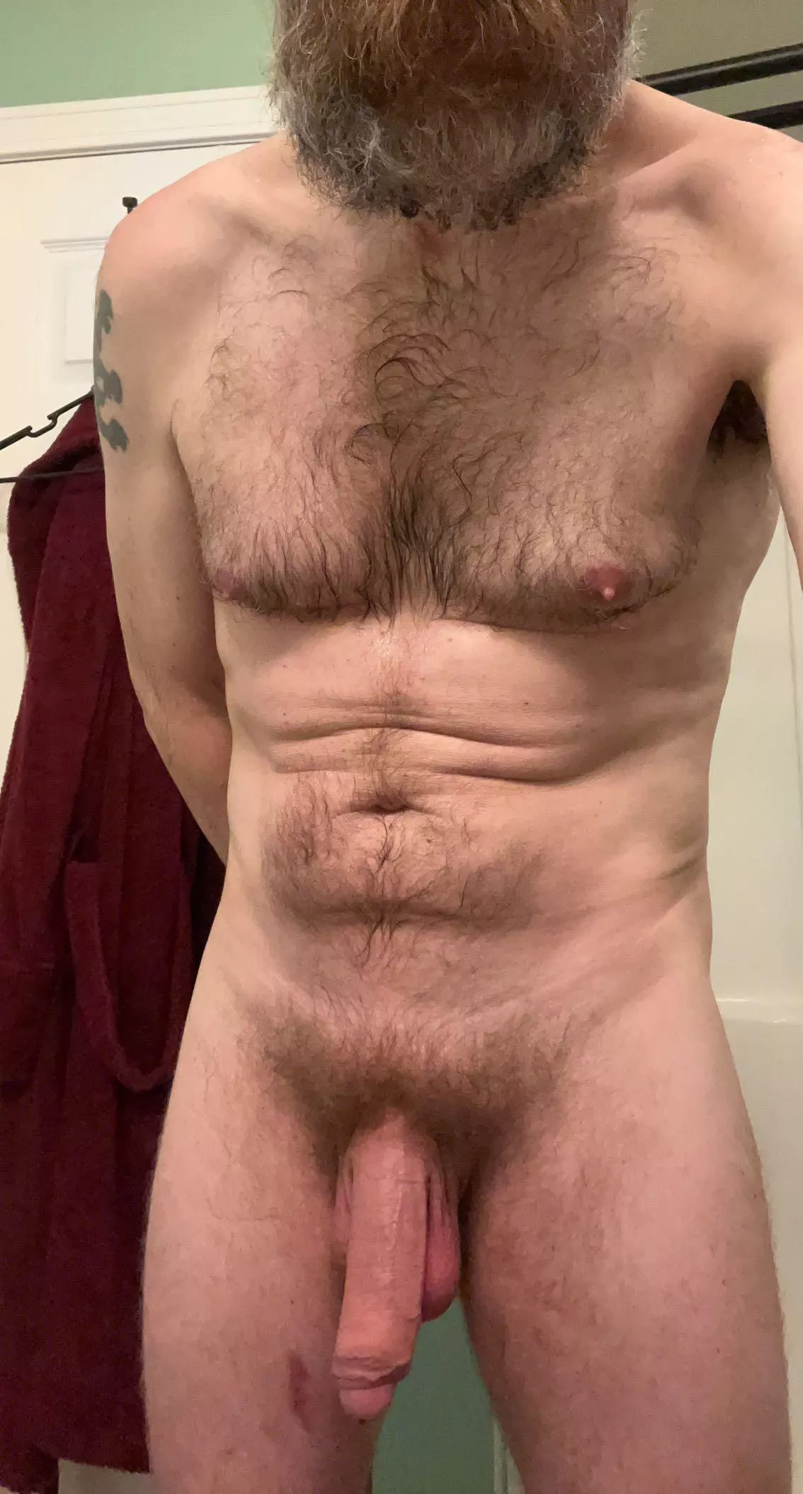 Will admit this picture was after a hot shower…