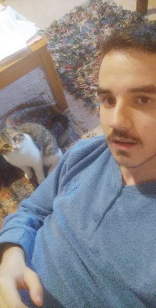 With my beautiful kitten!