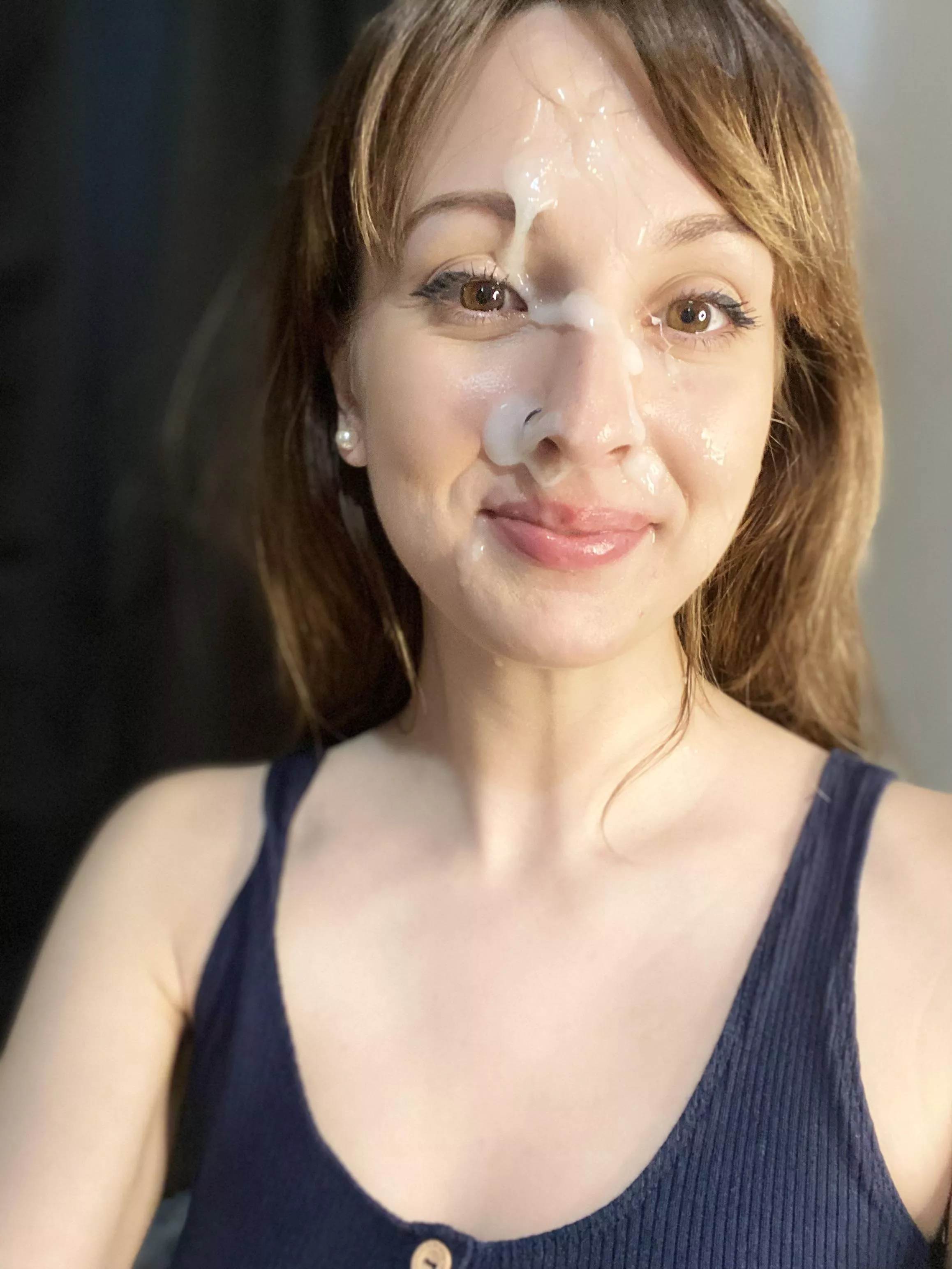 Wonder what it’s like to be fully covered by cum