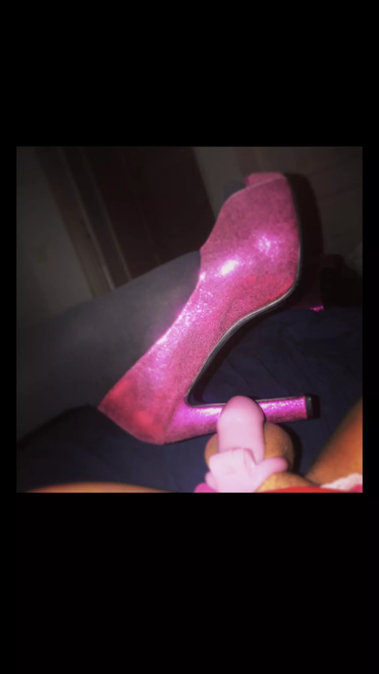 Wonder what my ex girlfriend would say if she saw me in my heels and cage?