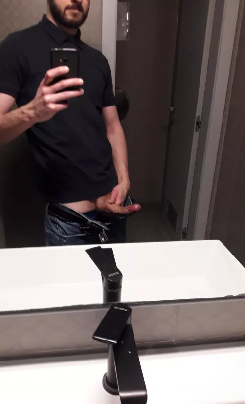 Work bathroom boner