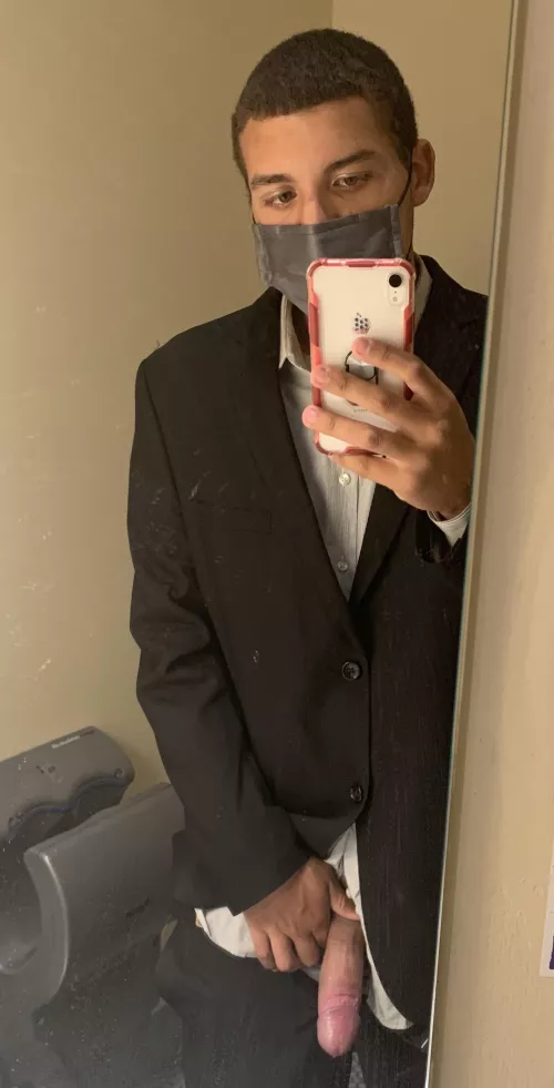 Work got boring so I whipped my cock out to make memories