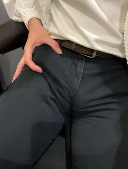 work pants so tight, hope no one minds me showing a bit 😩