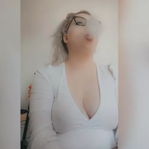 Would you smoke with me and massage my titties if I asked?