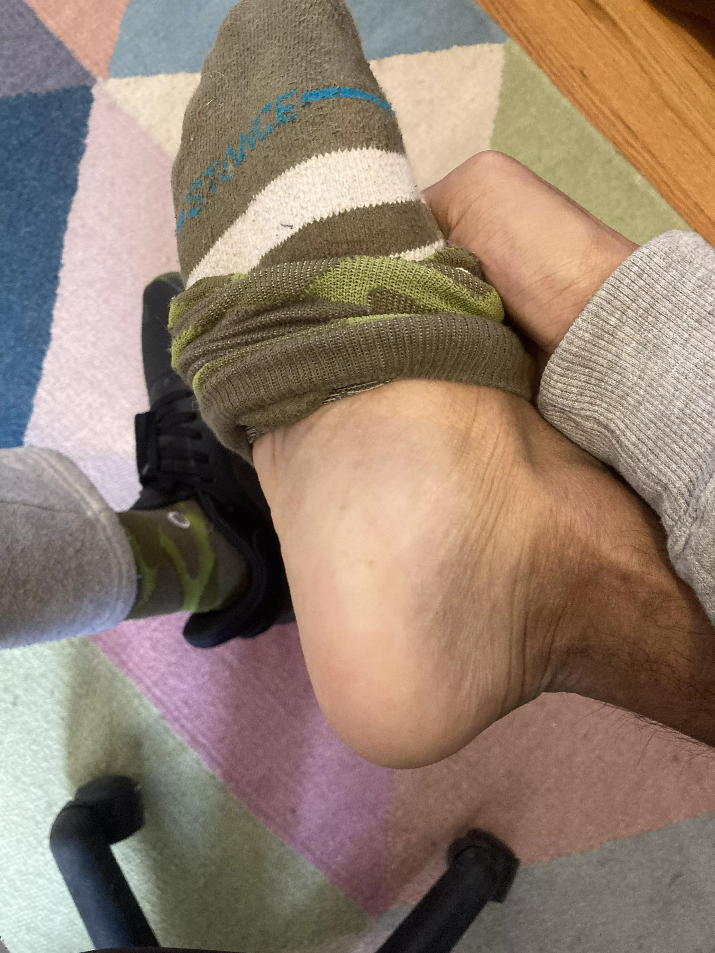 Would you worship my smelly feet while I’m at work?