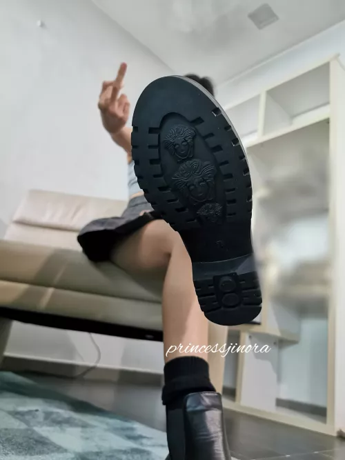 you belong beneath me to lick my dirty soles clean :)