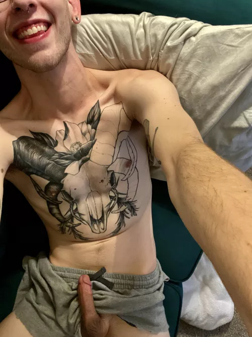 You can see a little bit of cock, as a treat