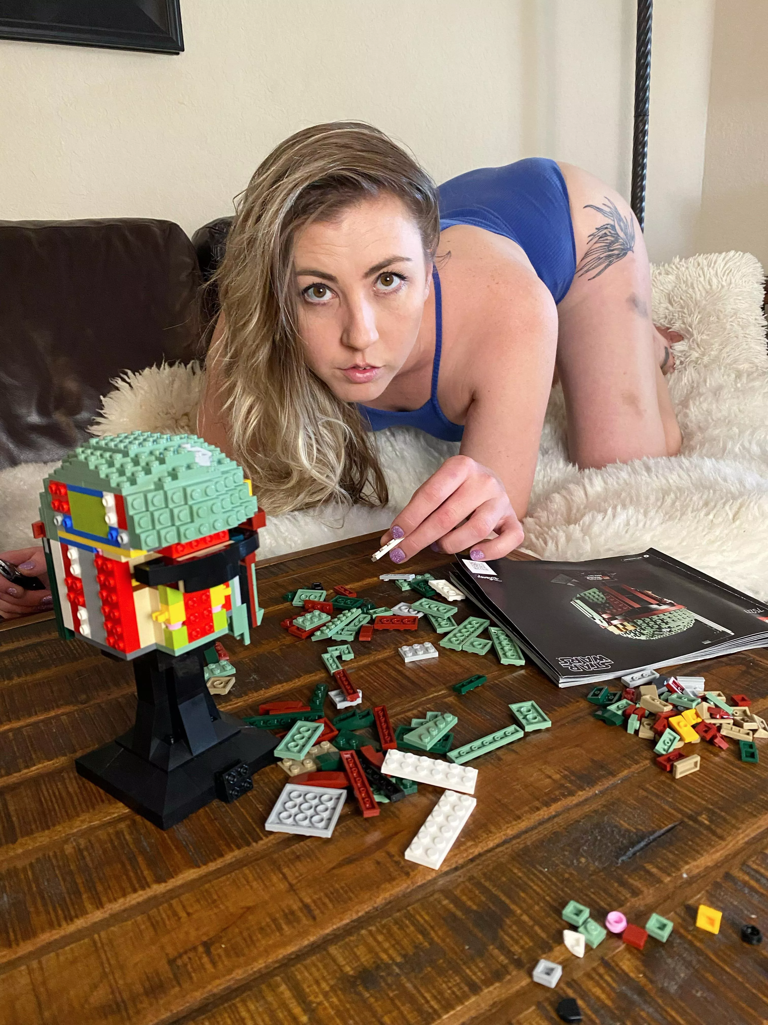 You come home to this, are you playing with me or the legos first? [OC]