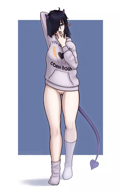 You Had Me At Corn Dogs (commission for Raven, by me)