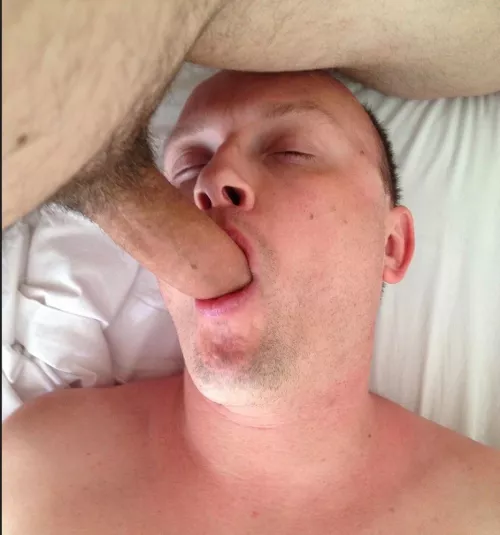 You like sucking daddy’s big cock don’t you boy…