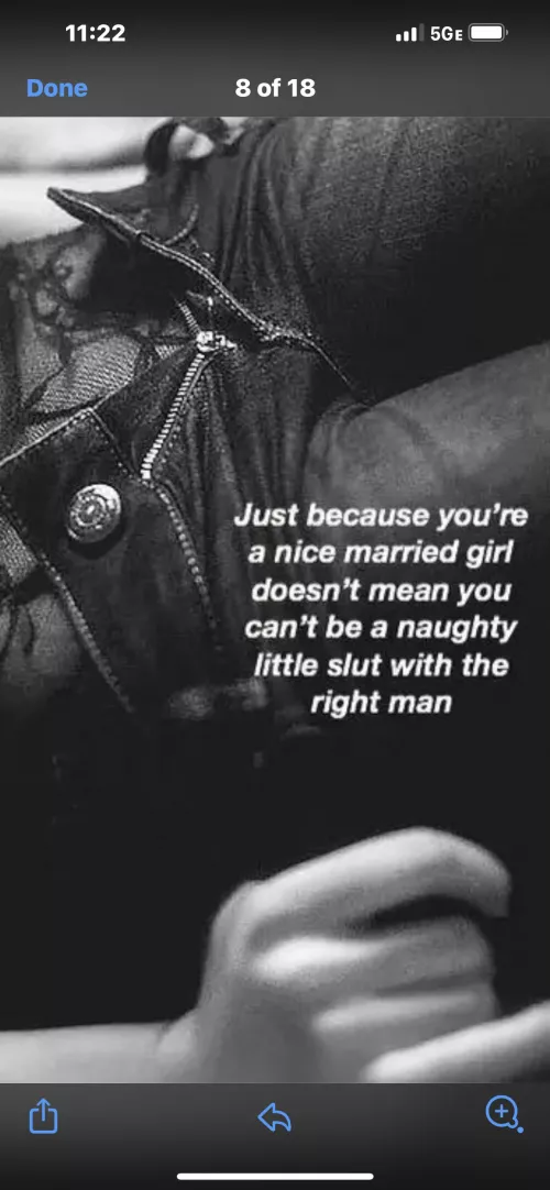 You married the perfect wife …