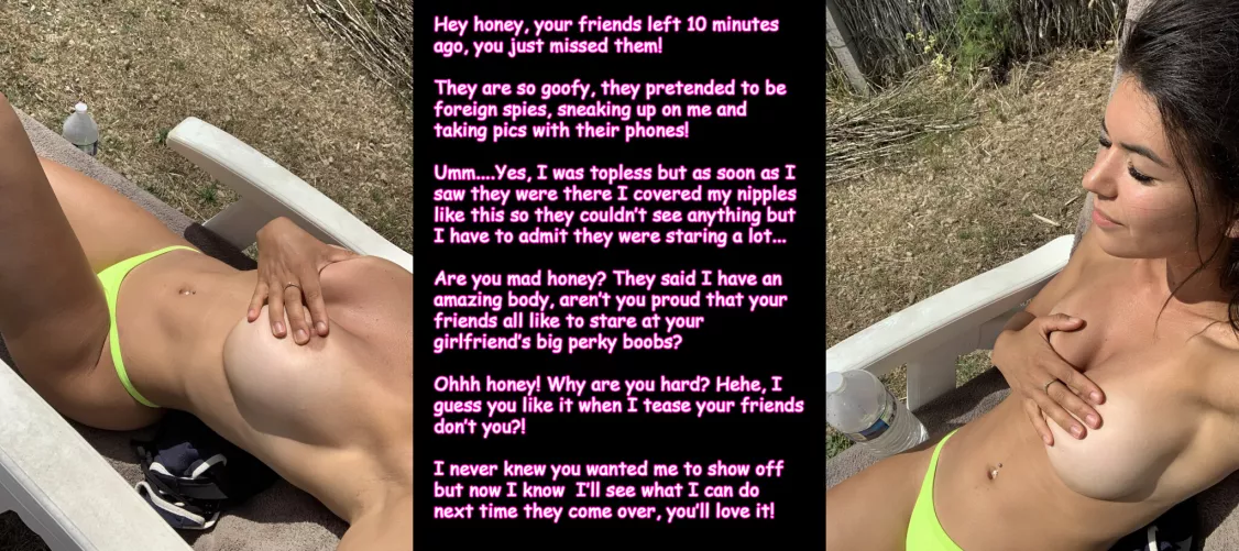 You should have stopped yourself from getting hard...