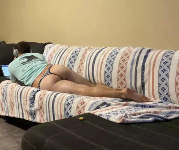 You walk in after work and I’m like this doing my homework. What’s your next move?