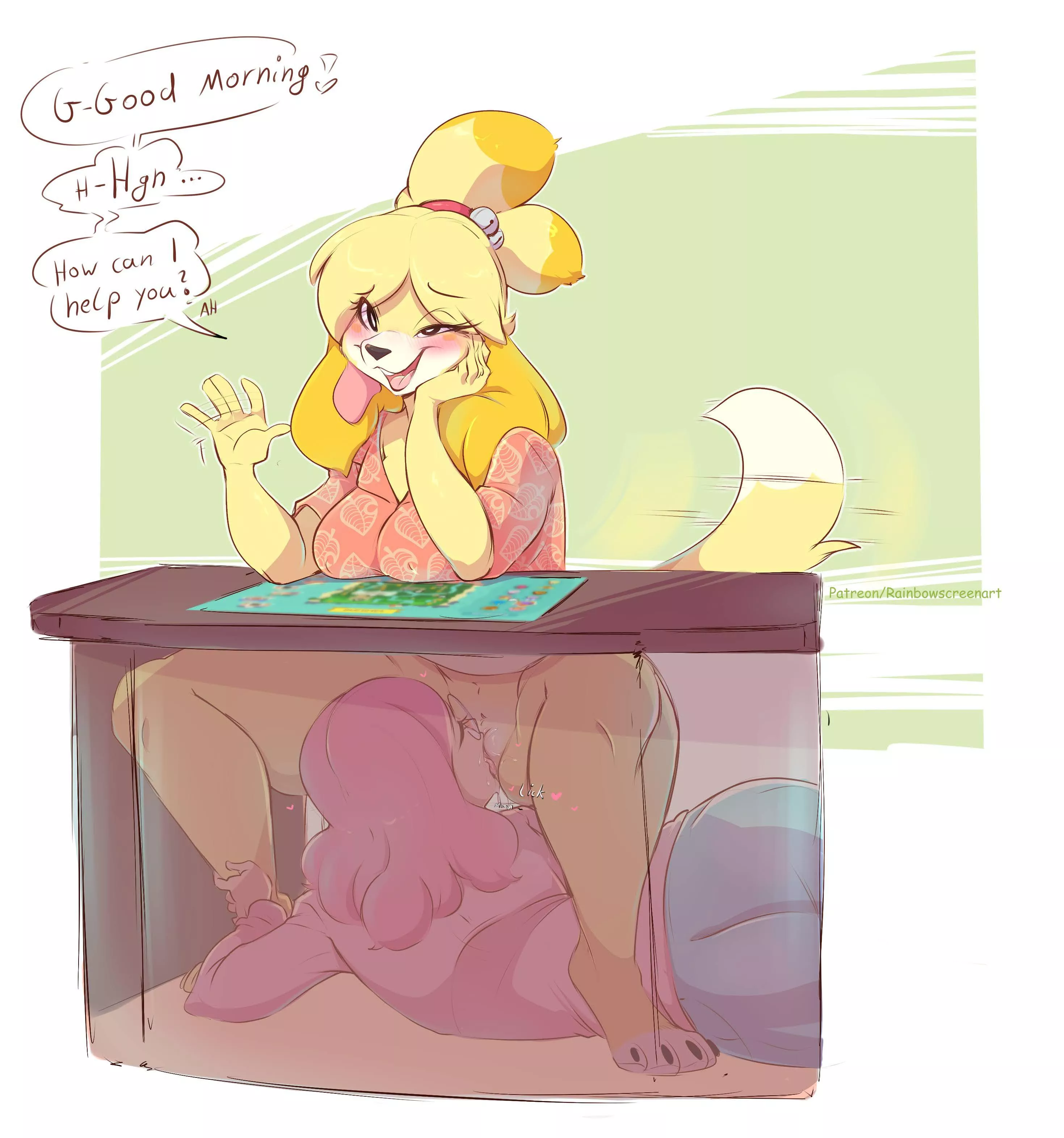 You wish you were under the table [FF] (Rainbowscreen)