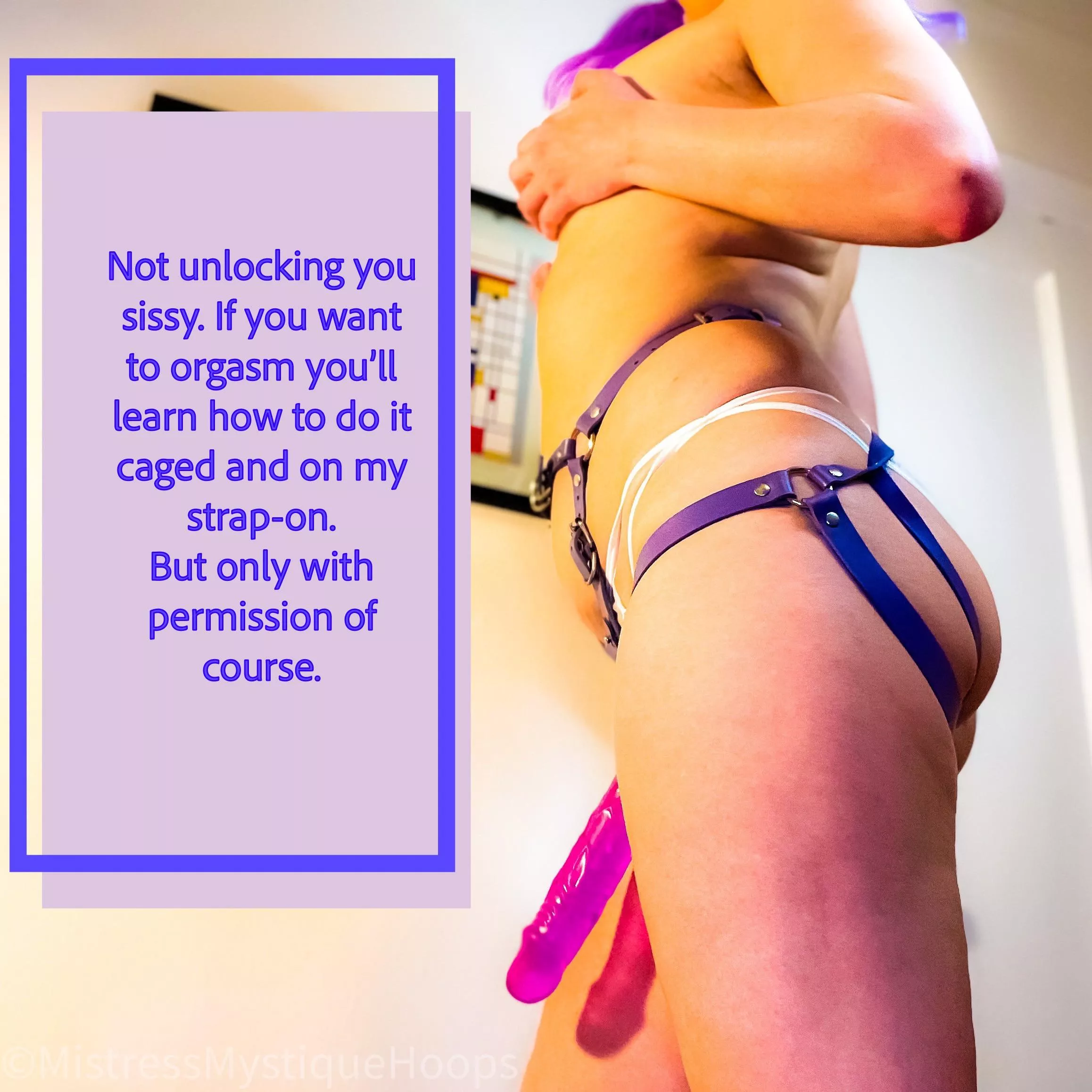 Your little clitty belongs locked up for good 💜😈💜