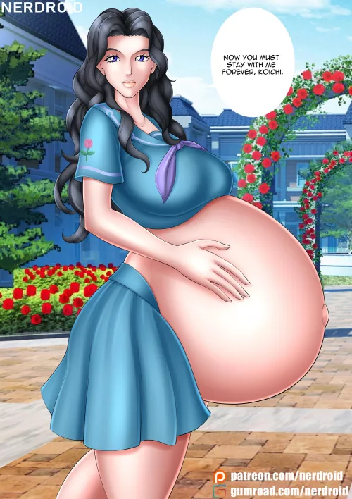 Yukako Yamagishi pregnant - JoJo's Bizarre Adventure - Art by me(NerDroid)
