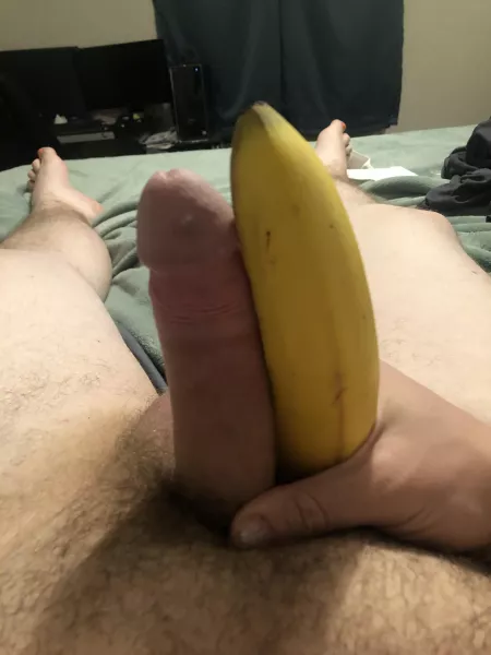 1-10 and be honest banana or the dick? Banana will hurt I’m gentle