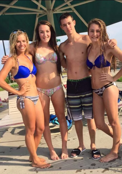 [3] tbt to this summer. We met this guy at the beach, who do you think ended up with him?