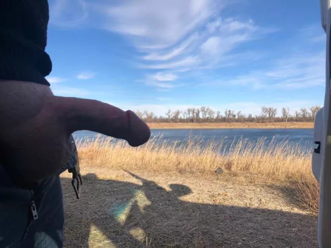 (42) Such a nice day to fuck by the river, who wants to join me?!