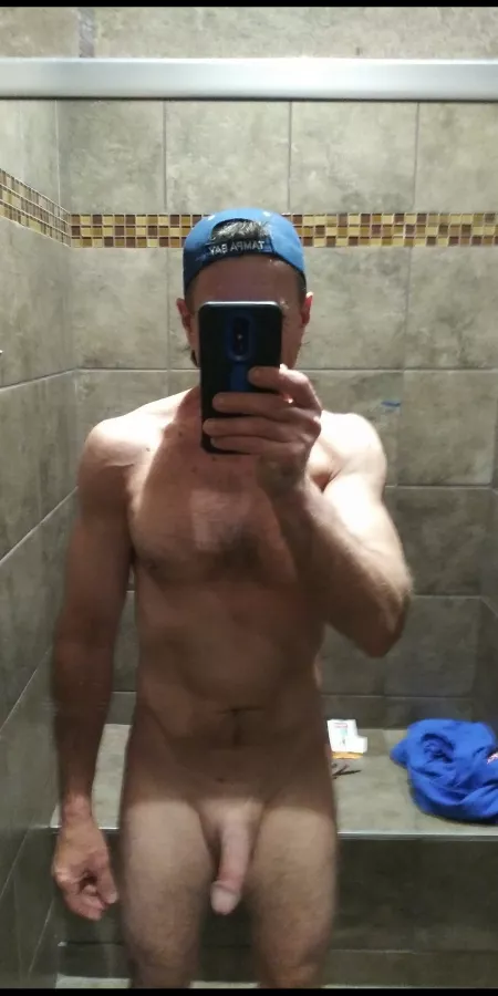 49. Daddy had an excellent workout at the gym! Now I need an edging partner. Deny my orgasms, Dm or chat. Edging experienced please 👅💦