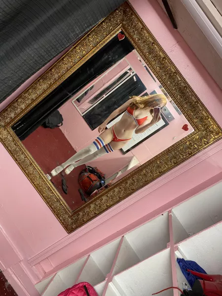 5’10” [f] my work outfit ❤️ im about 6’4” in these heels 😍