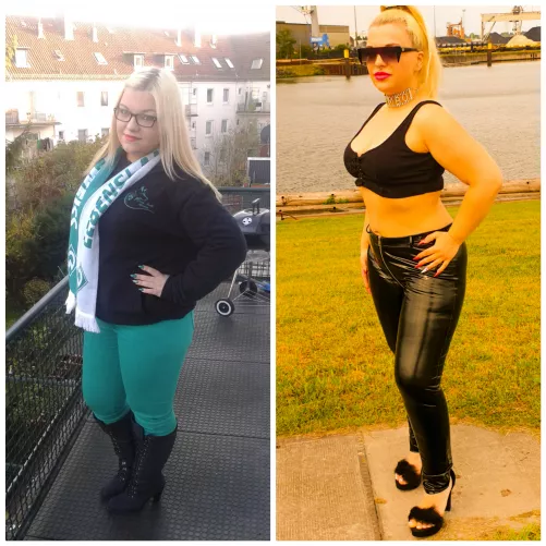 6 Years ago vs oTday Still a looong way to go for me to become a better Bimbo