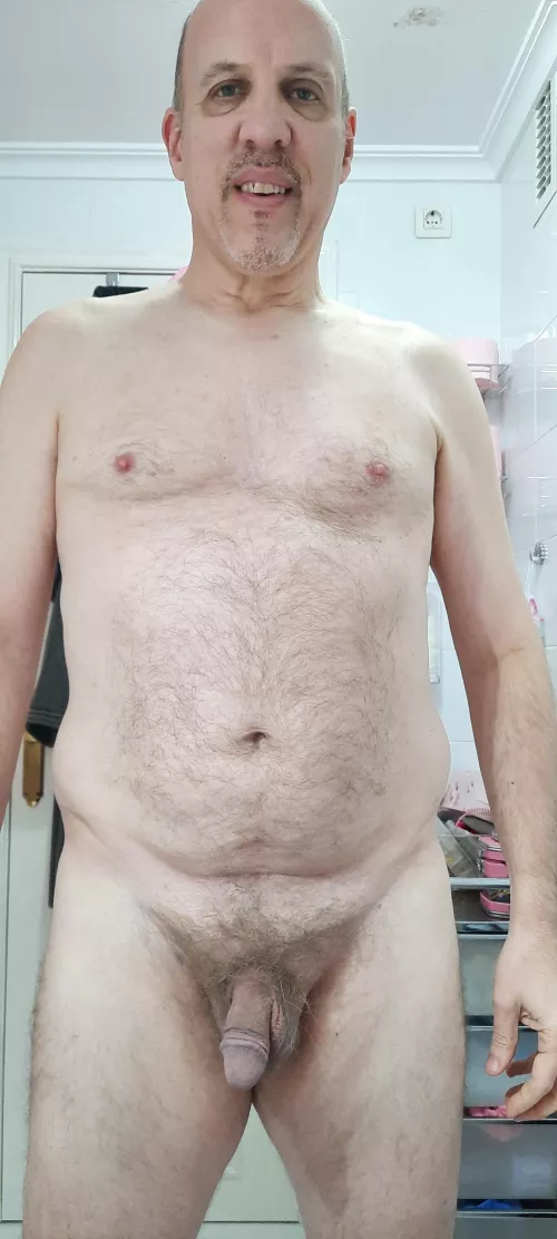[60] Just me, fully naked, with my little penis visible for the world to see...