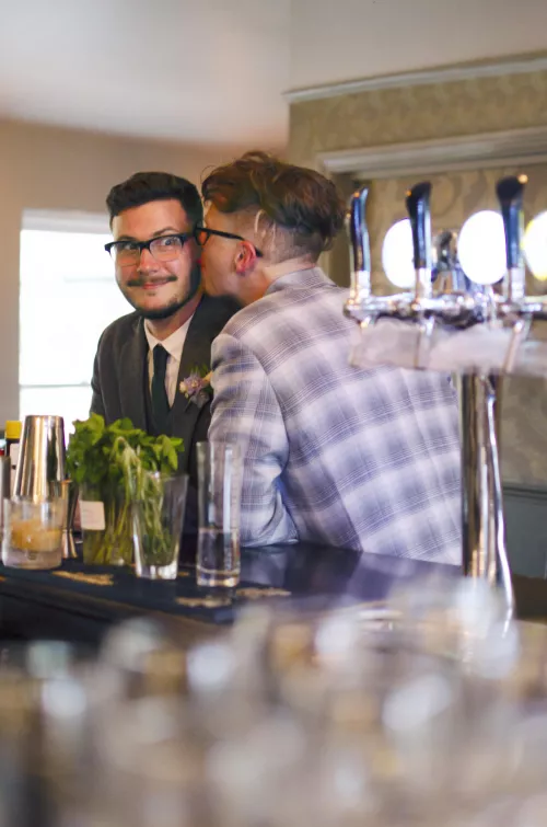 A long time coming but we finally made husbands of each other ❤️