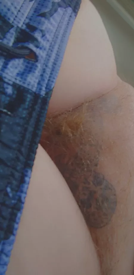 A peek of my flaming ginger bush