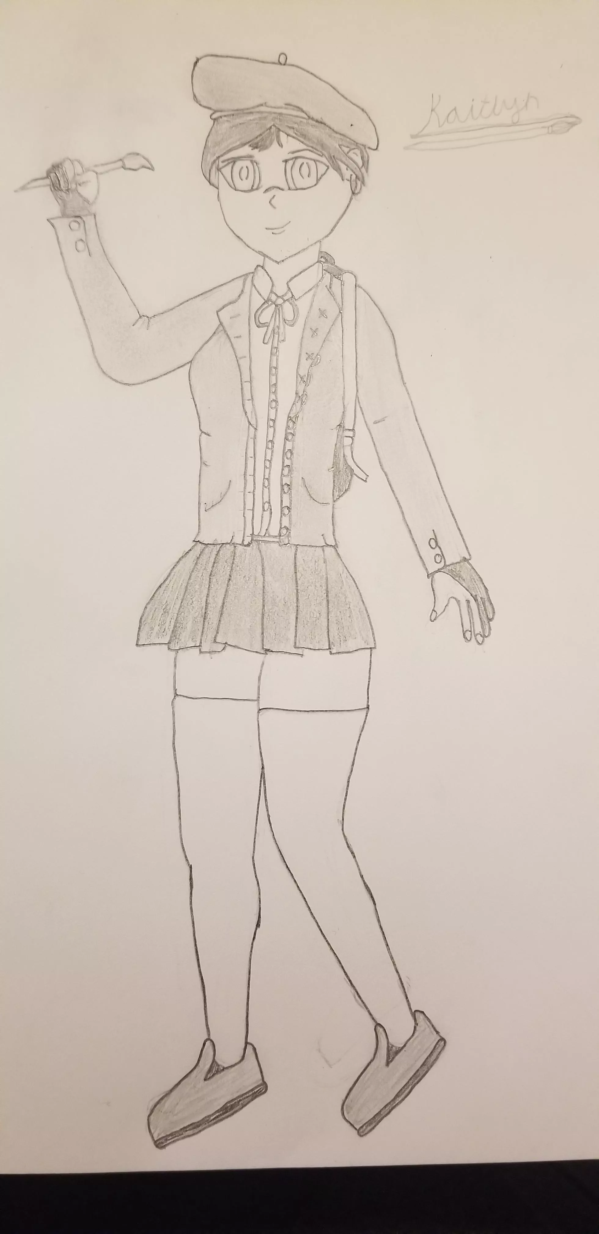 After being a fan of the games since I was a freshman in high school, er, I mean college, I've finally decided to make an OC. Meet Kaityln, the art student. Note that I'm not a very good artist, but I try my best. After being a fan of the games since I was a freshman in high school, er, I mean college, I've finally decided to make an OC. Meet Kaityln, the art student. Note that I'm not a very good artist, but I try my best.