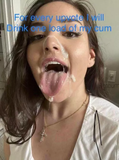 After eating my cum, I have to make this my girly habit from now on, it just tastes so good, and it’s soooo slutty 🤪🥰