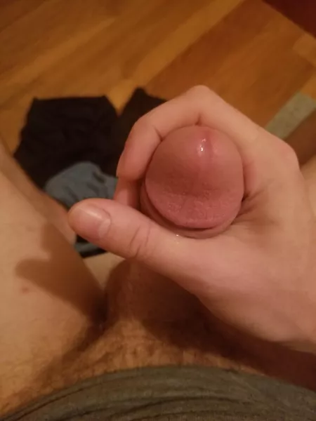 After I slipped a finger in a I was dripping...