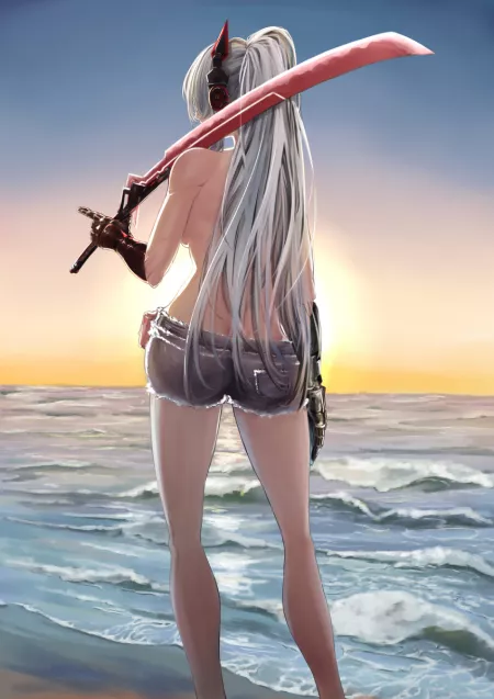 Alpha is a beauty times three (or some corny shit like that), she's hot.