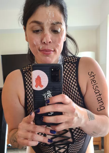 Always take a selfie after a hot thick facial