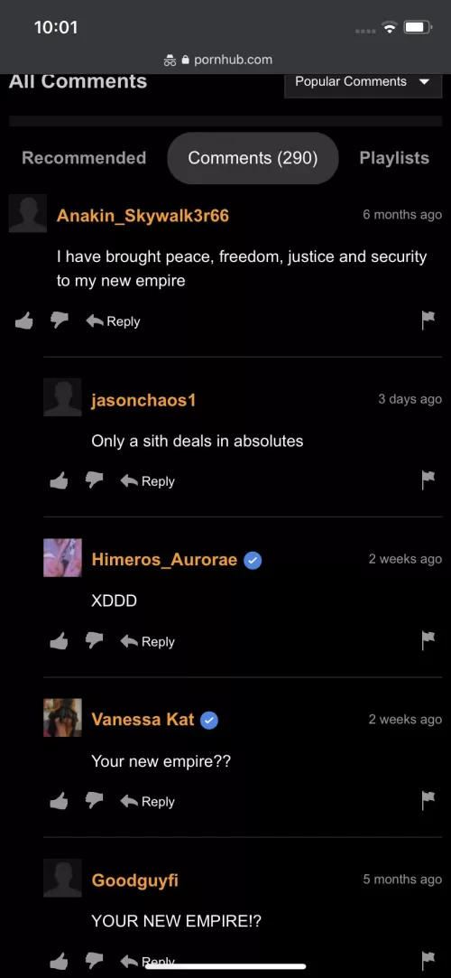 Anakin, my allegiance is to the republic, to democracy!