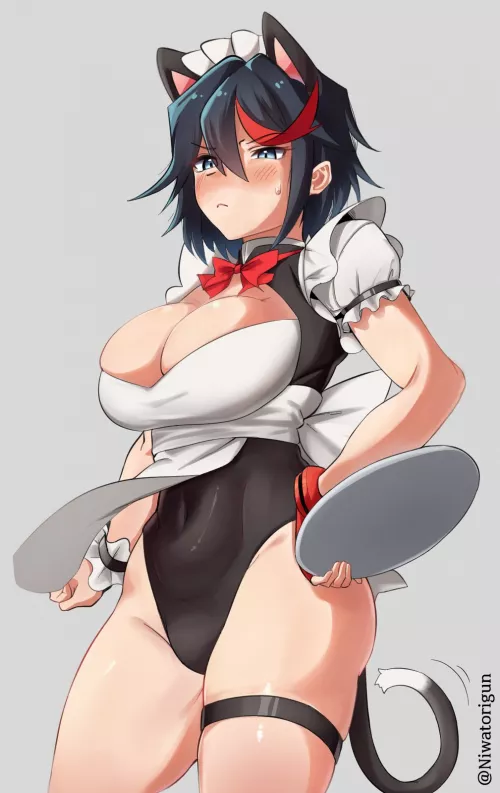 Annoyed Waitress Ryuuko (Shuugetsu Karasu) [Kill La Kill]